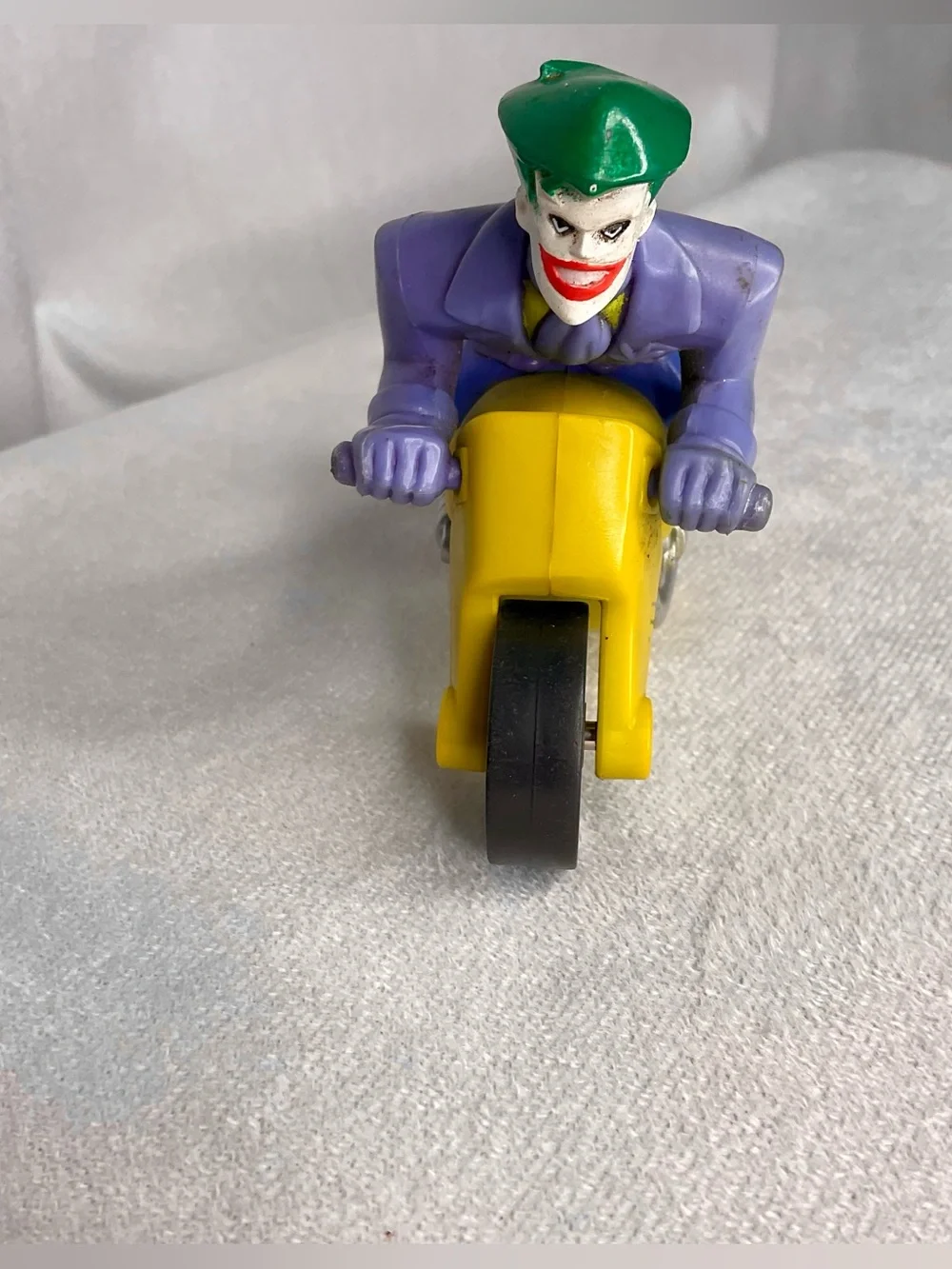 Vintage 2000 Burger King Kids Meal Toy Joker Batman Motorcycle Purple Green